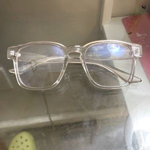 Big Lens Clear/Transparent Blue Light Glasses